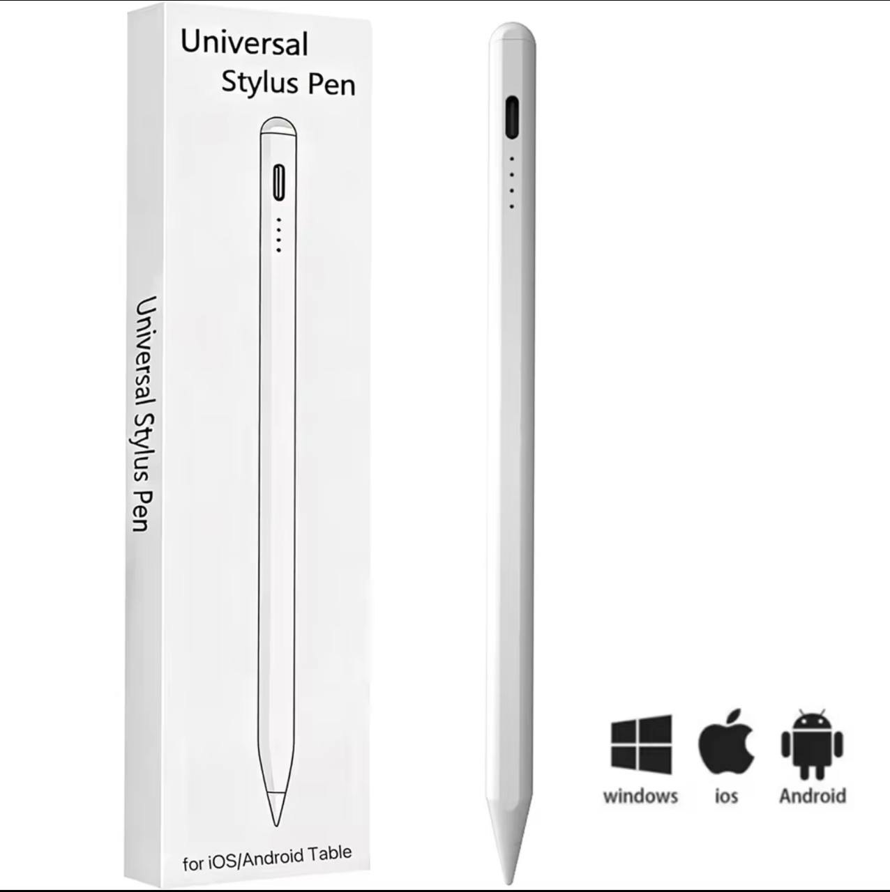 Stylet Universel Tactile Rechargeable - Pour diPad, Tablette Android & Windows (iPhone, Samsung, Huawei, Xiaomi)