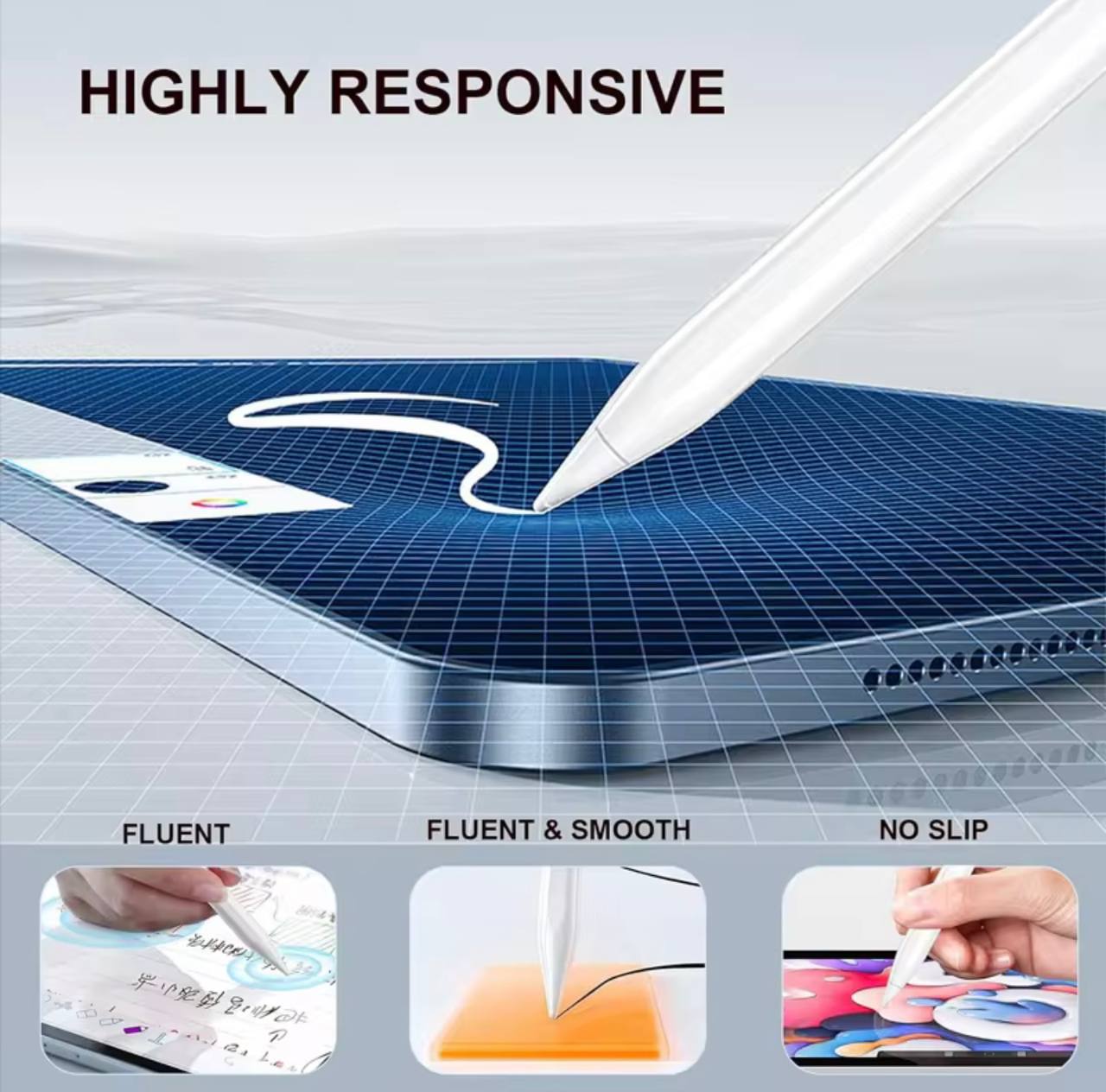 Stylet Universel Tactile Rechargeable - Pour diPad, Tablette Android & Windows (iPhone, Samsung, Huawei, Xiaomi)