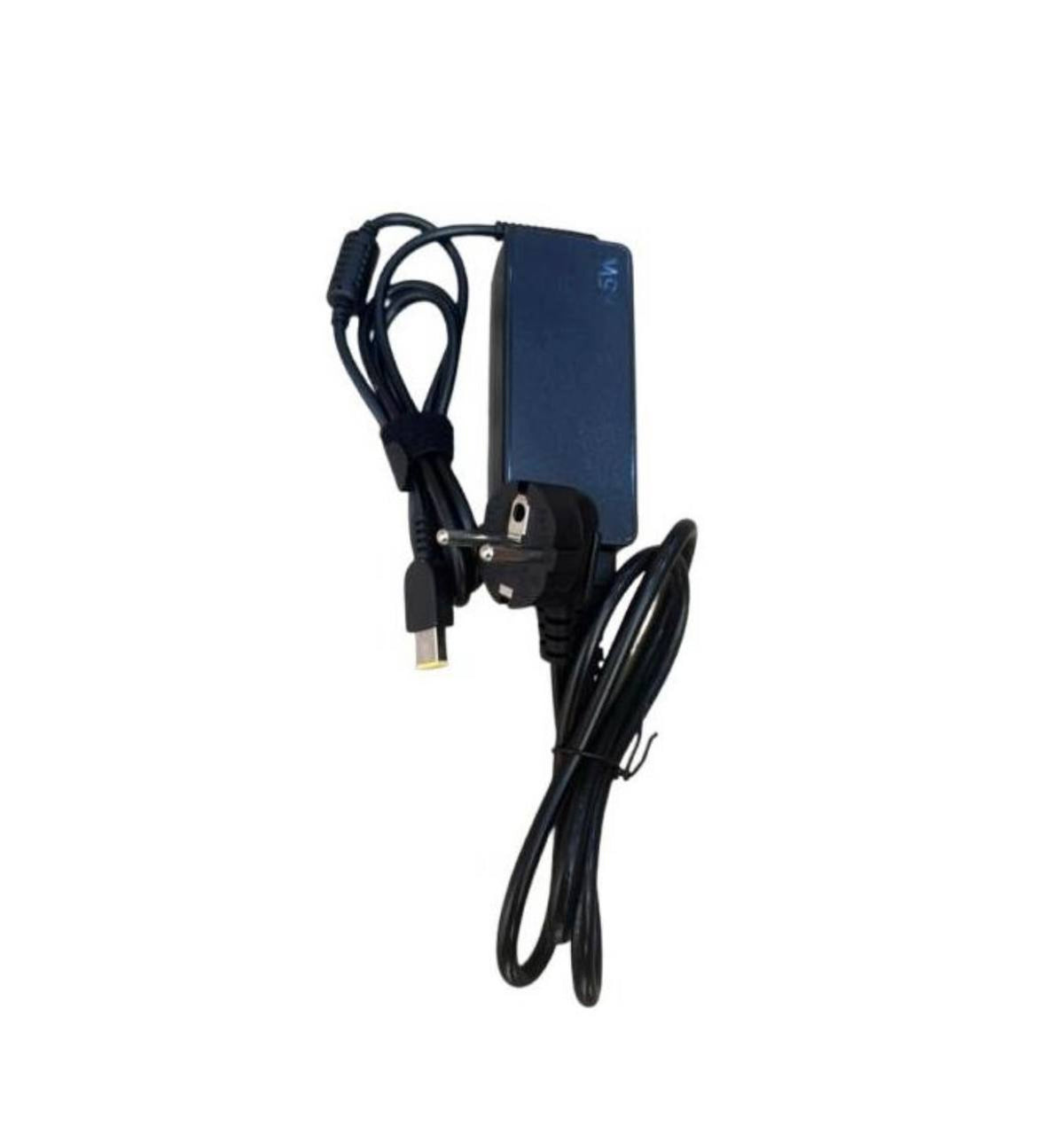 Chargeur PC Portable Lenovo USB65W Embout Rectangulaire Jaune (Slim Tip) – Adaptateur Secteur Lenovo ThinkPad / IdeaPad (20V - 4.5A)