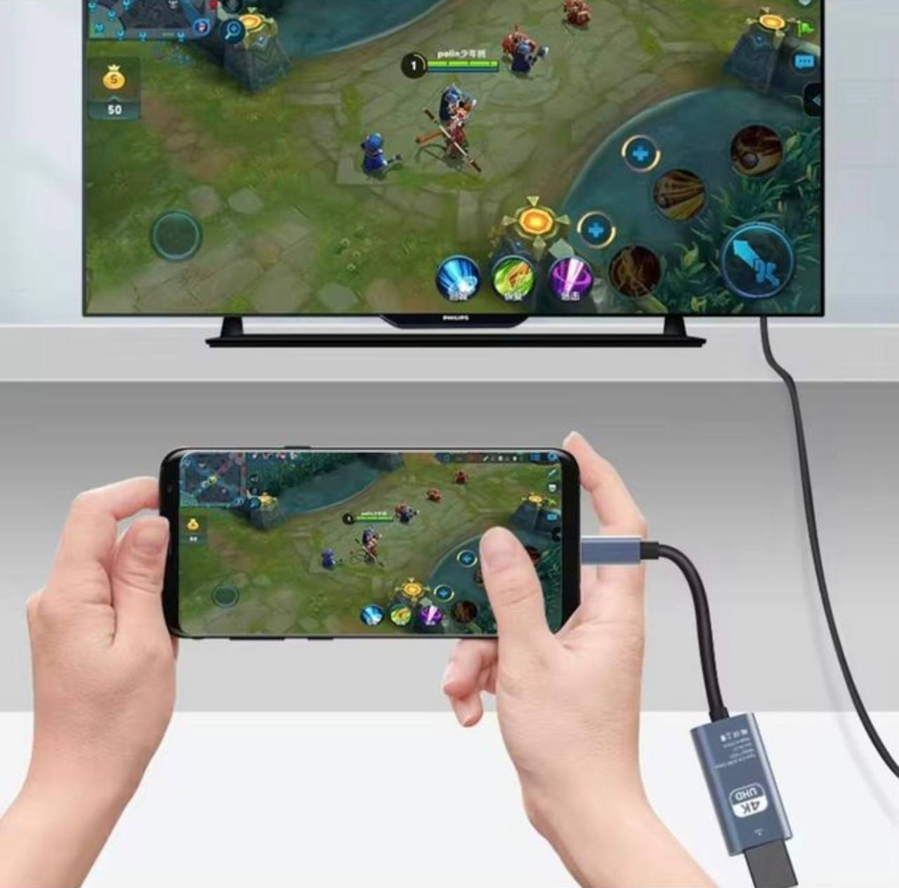 Adaptateur USB-C vers HDMI 4K 30Hz - Type-C vers HDTV Ultra HD